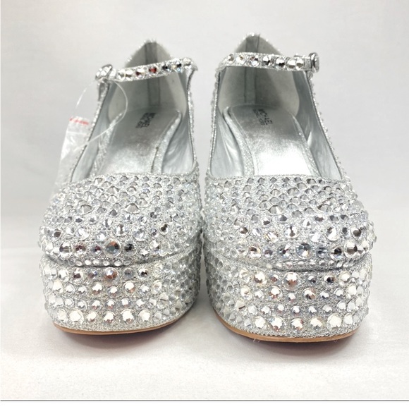 NWT MICHAEL KORS FALLON MARY JANES GLITTER SIZE 5.5 - Picture 7 of 12